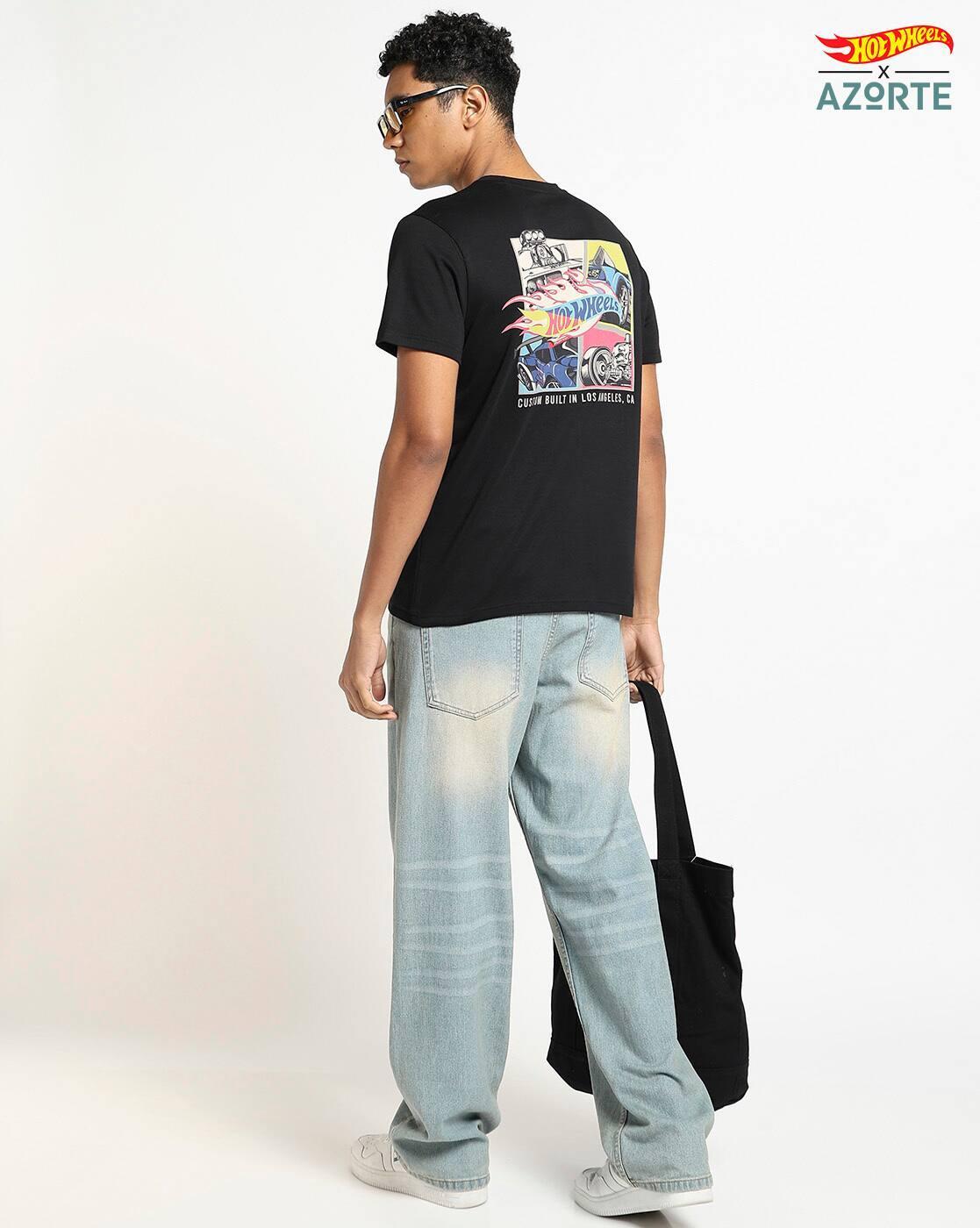 HOT WHEELS TSHIRT WITH B, JET BLACK, XXL