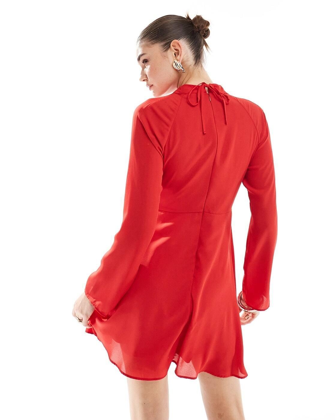 ASOS WOMEN DRESSES, RED, UK 12