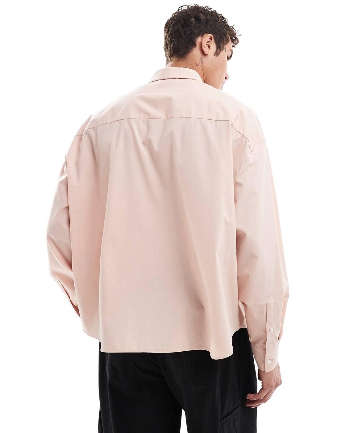 ASOS MEN SHIRTS, PALE PINK, XL