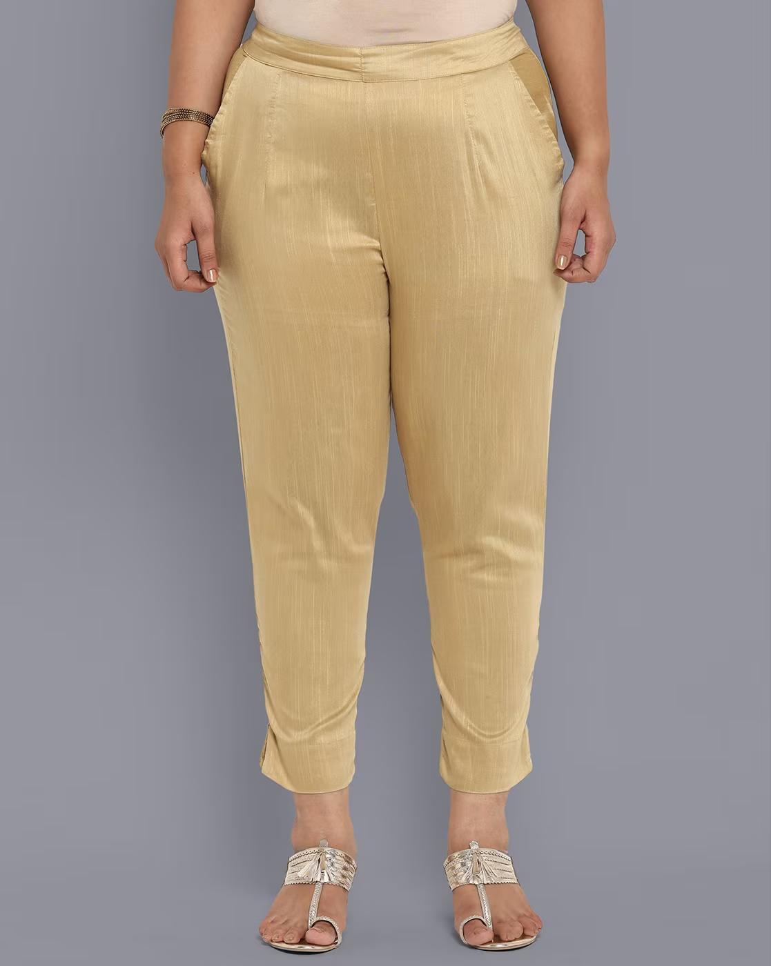 Mid-Rise Single-Pleated Pants