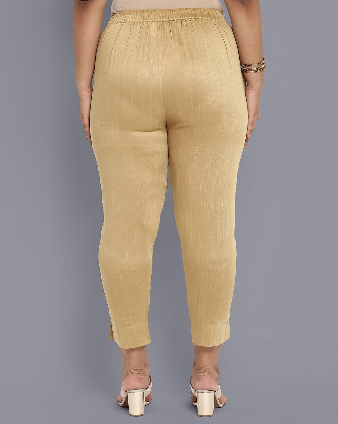 Mid-Rise Single-Pleated Pants