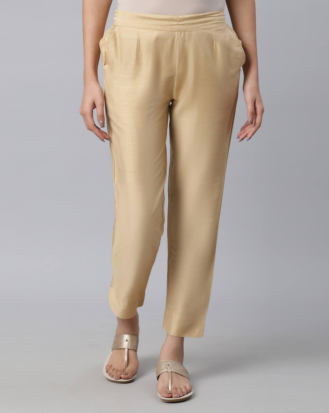 Women Regular Fit Trousers with Insert Pockets
