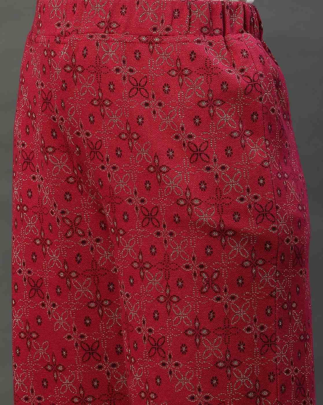 Women Floral Print Straight Fit Palazzos
