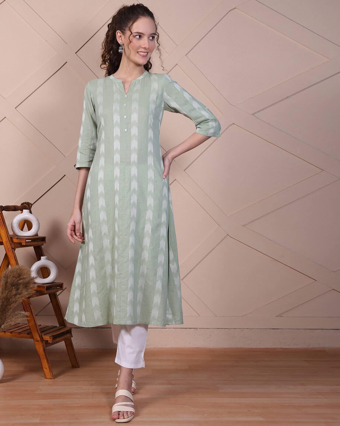Women Striped A-Line Kurta