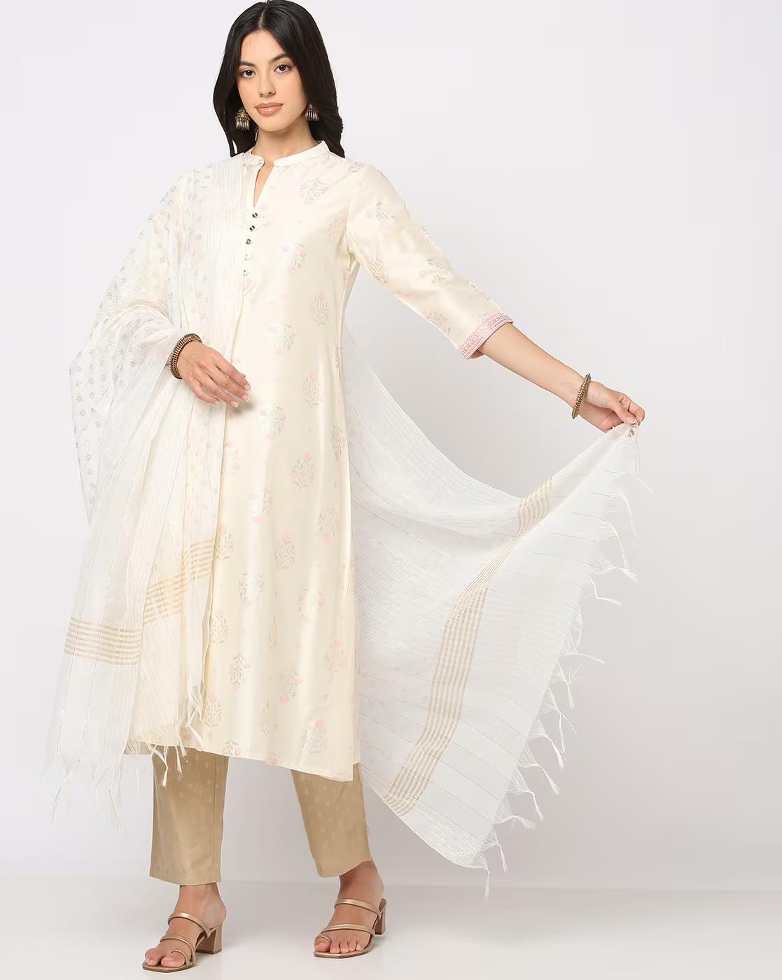 Women Floral Pattern Dupatta