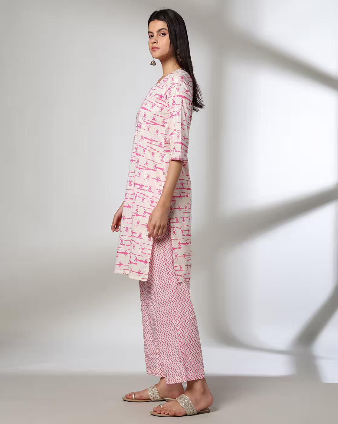 PINK LUREX SET, OFF WHITE, XXL