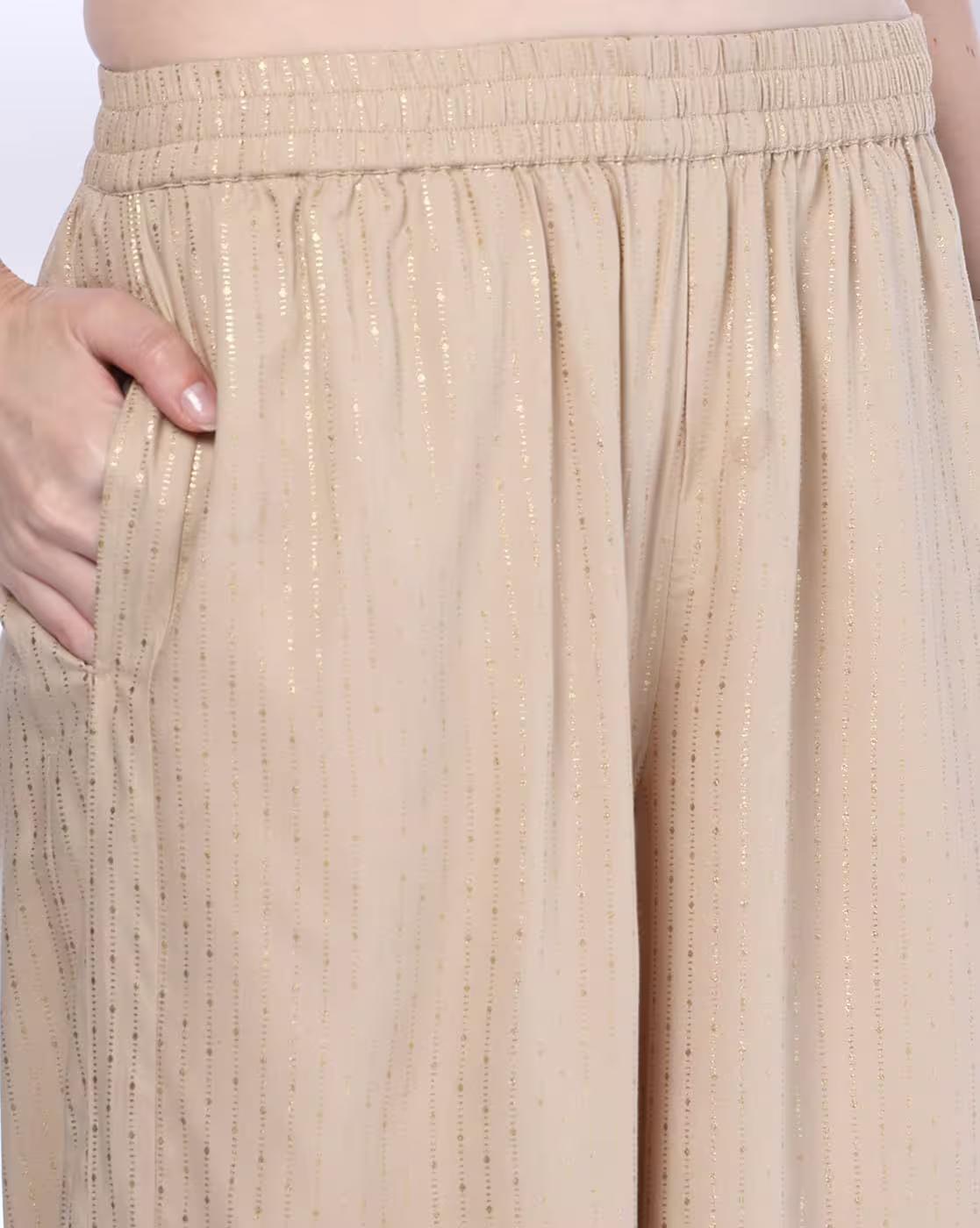 GOLD FOIL NARROW PRINTED PALA, GOLD, XXL