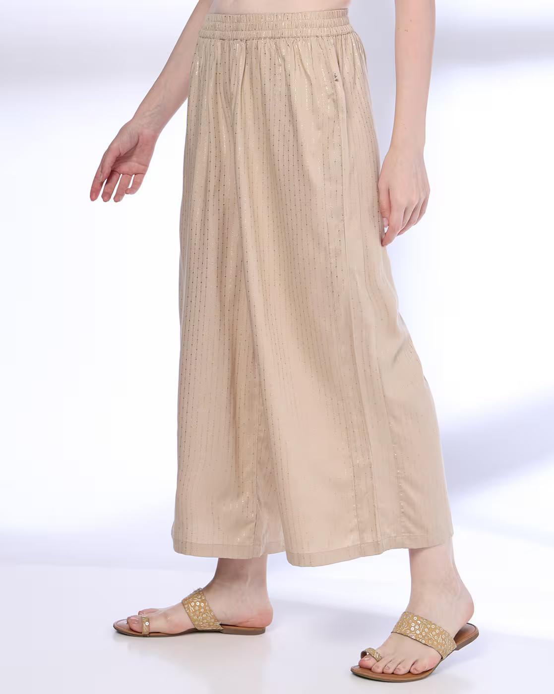 GOLD FOIL NARROW PRINTED PALA, GOLD, XXL