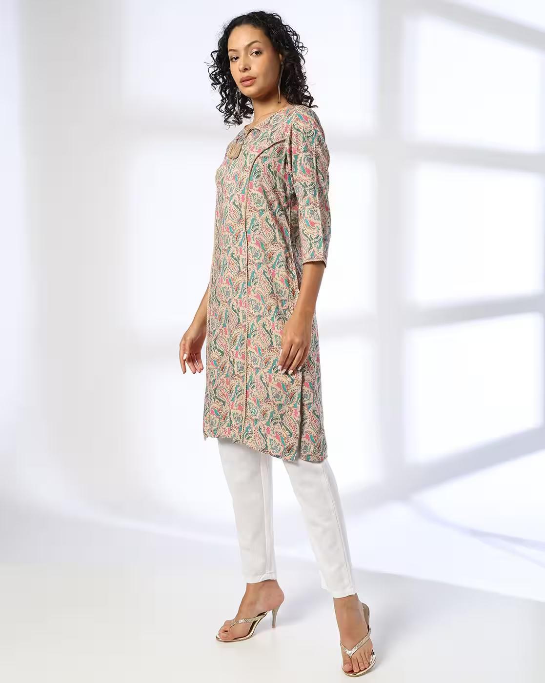PAISLEY FLORAL LACE PRINCESS F, BEIGE, L