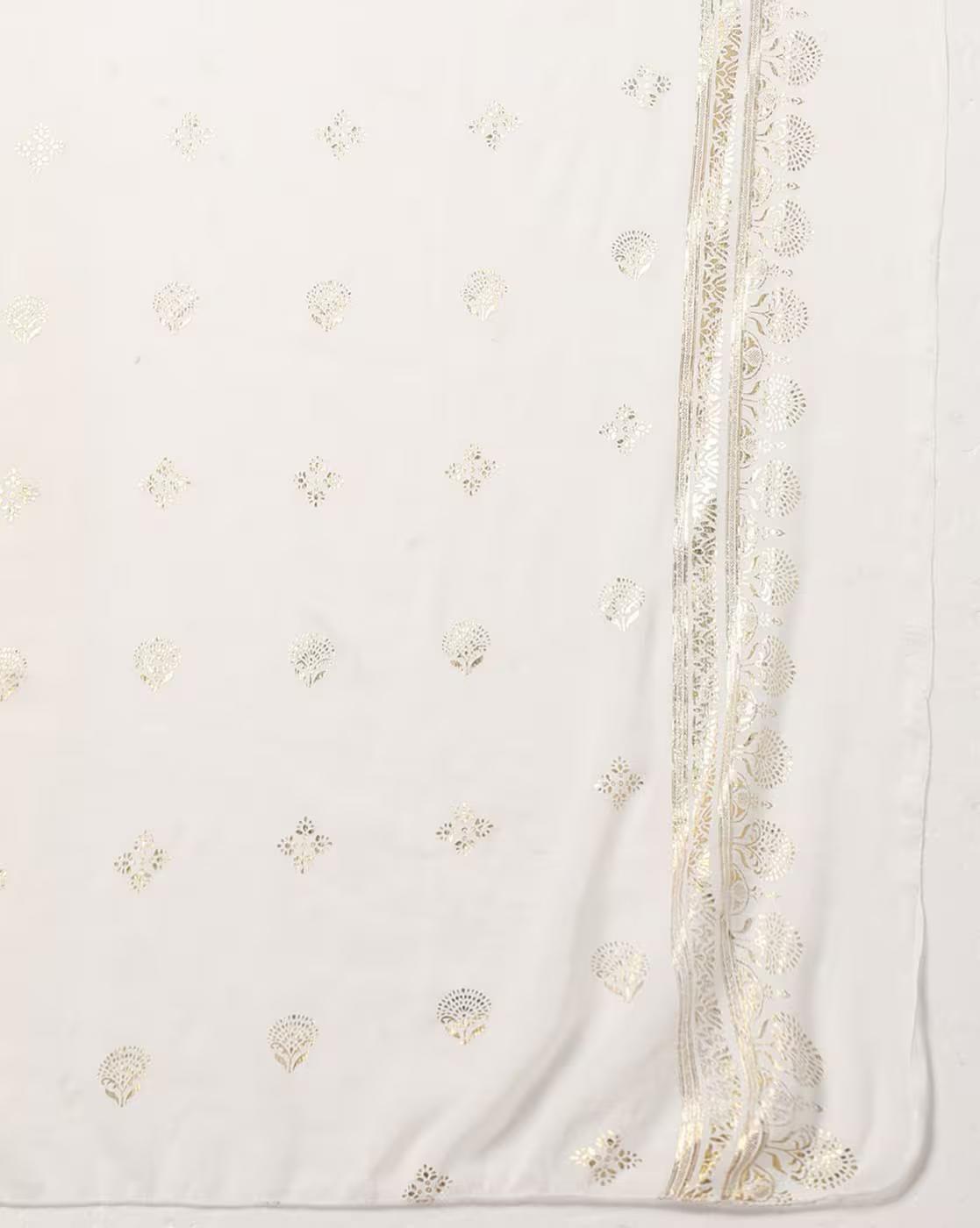 NYLON CHIFFON PRINTED DUP, OFF WHITE, FS