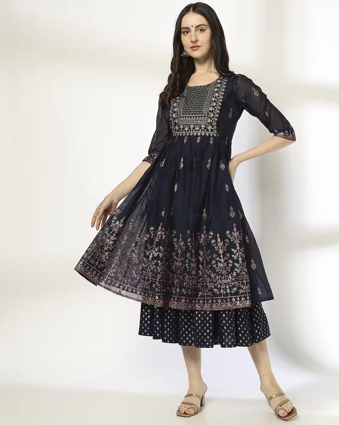 AVAASA SET,WOMENS WEAR,NAVY