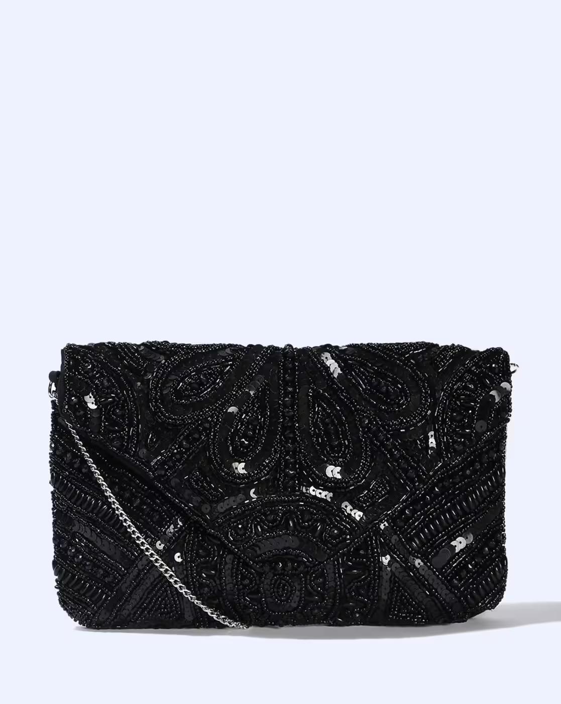 AVAASA HANDBAGS, BLACK, FS