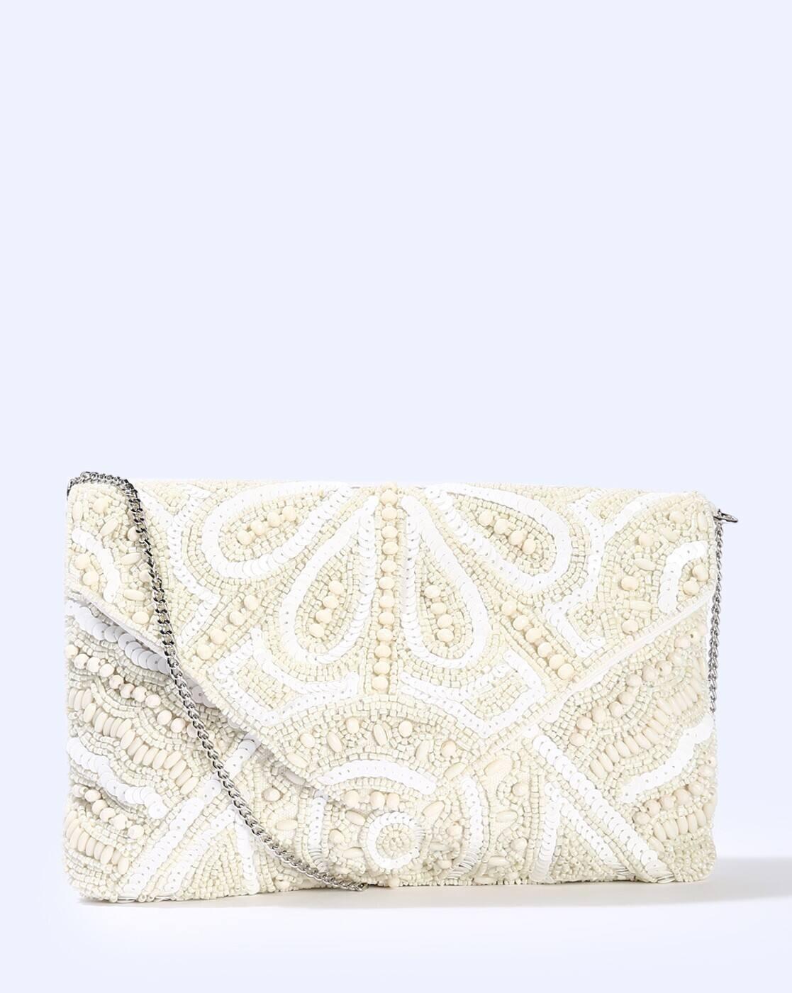 AVAASA HANDBAGS, WHITE, FS