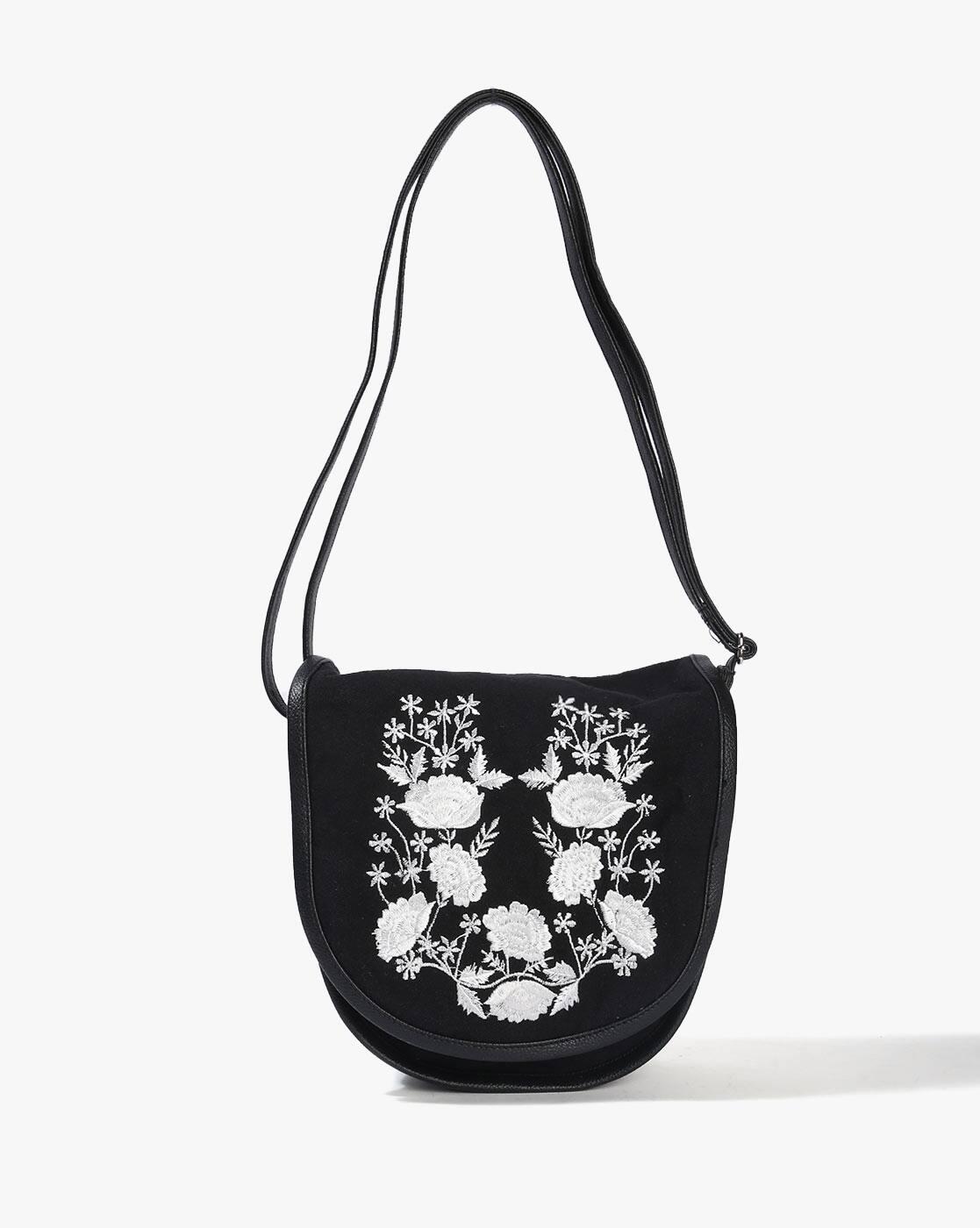 AVAASA HANDBAGS FASHION SLING, BLACK, FS
