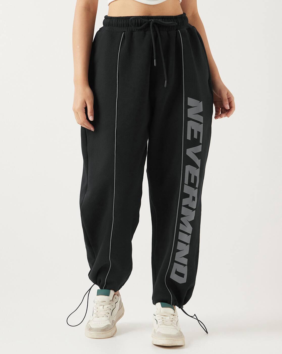 BEWAKOOF Women's Jogger, BLACK, XS