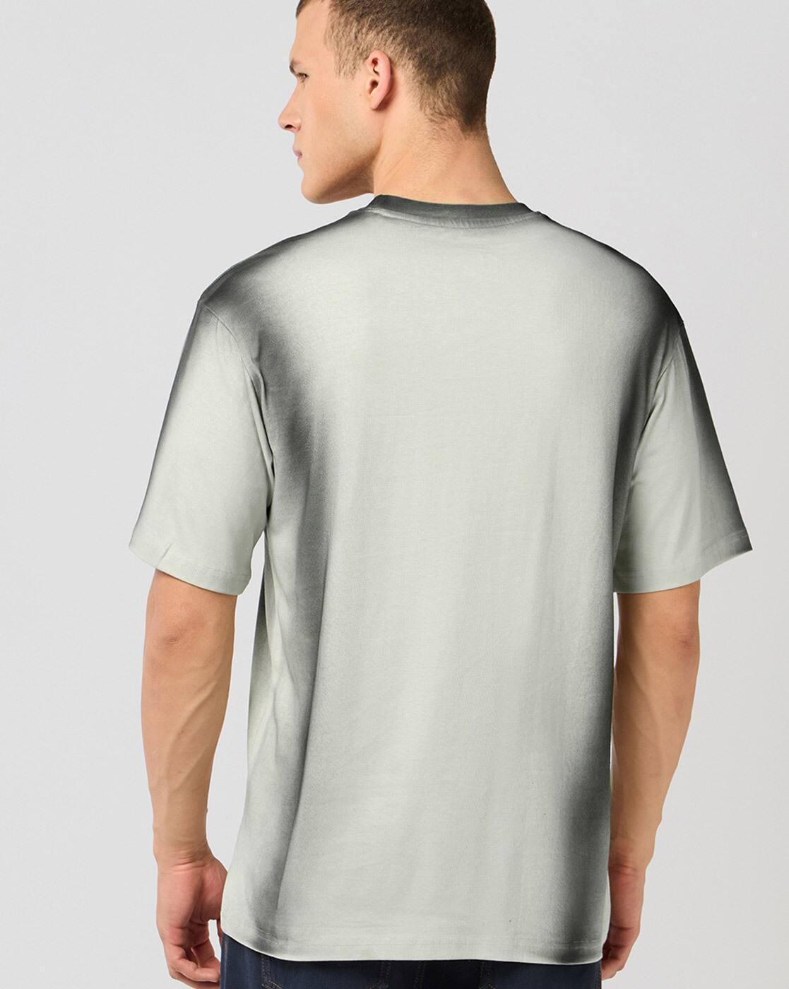 Marvel - Men's Silver Birch Grey Punisher Skull Applique Oversized T-shirt