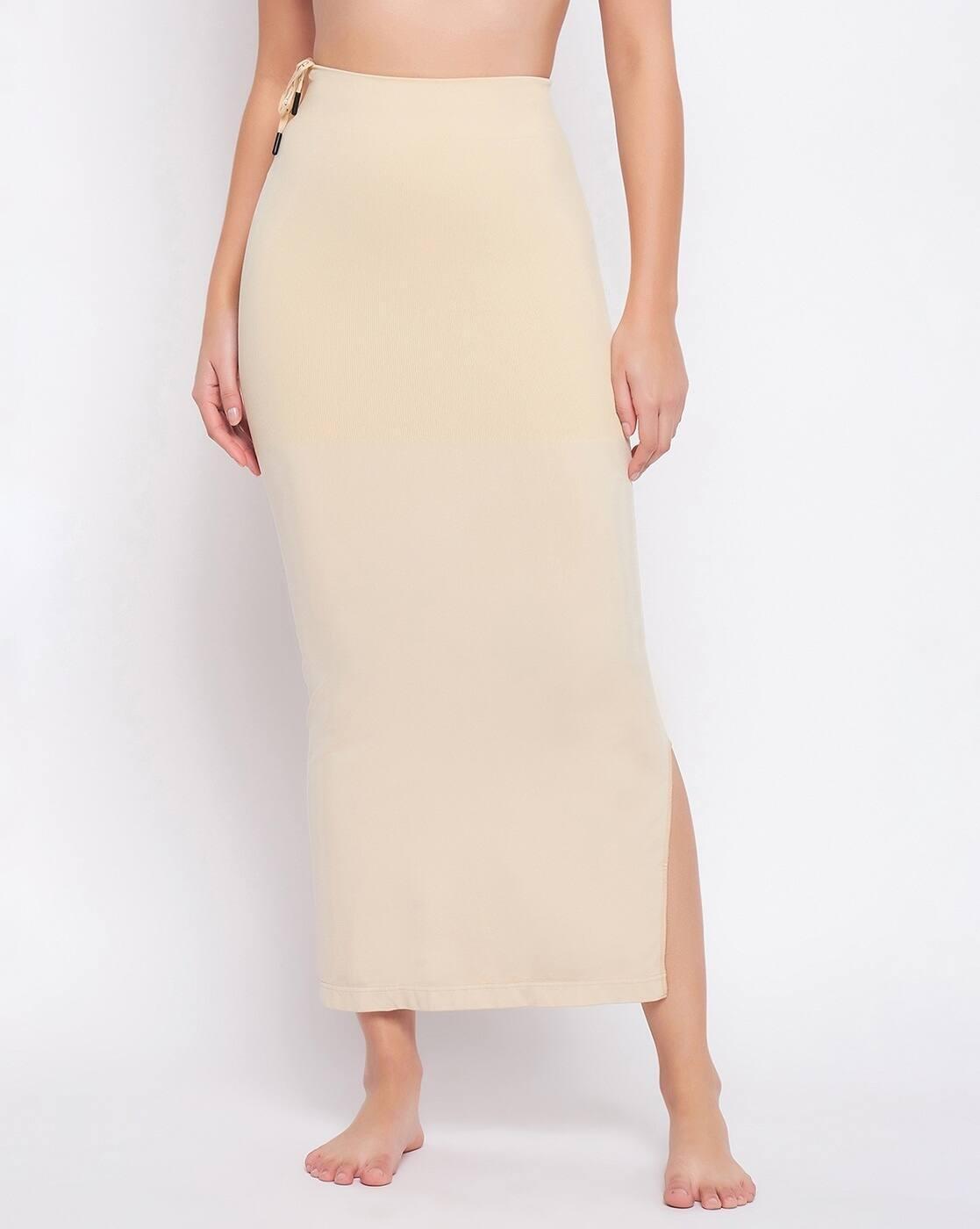 Clovia Saree Shapewear With Dr, BEIGE, M