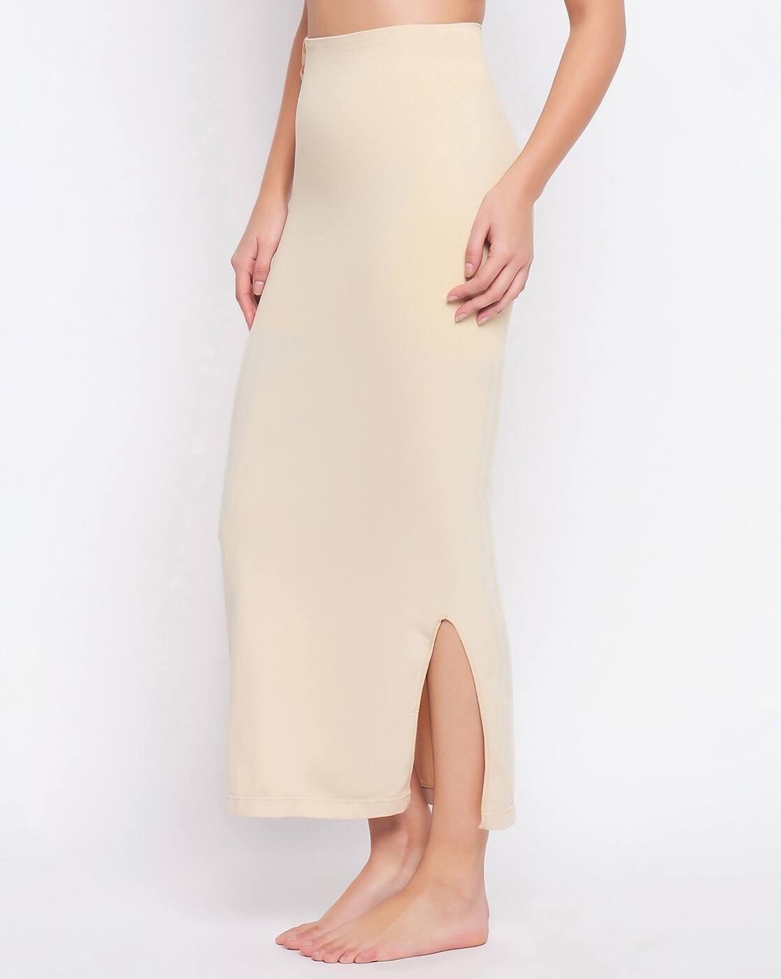 Clovia Saree Shapewear With Dr, BEIGE, M