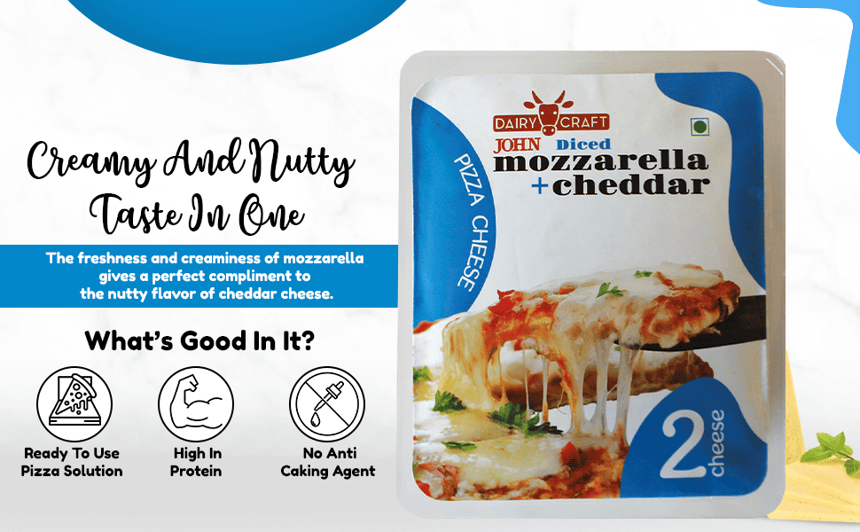 Dairy Craft | Dairy Craft 3 Diced Pizza Chs 200 G Cbd