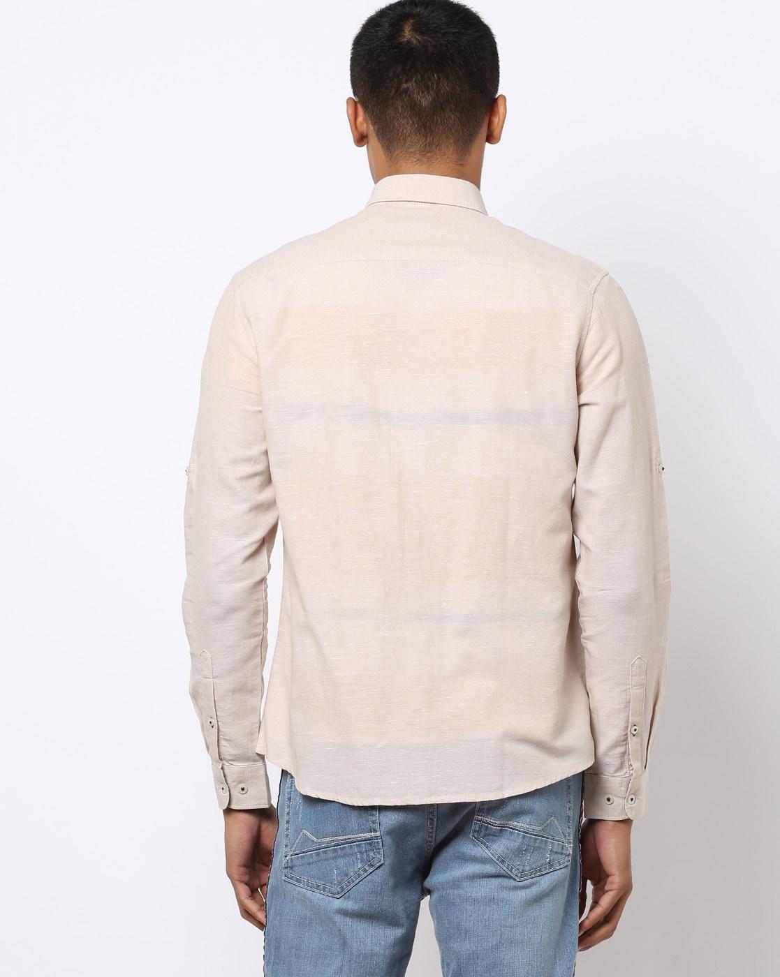 Slim Fit Shirt with Patch Pocket