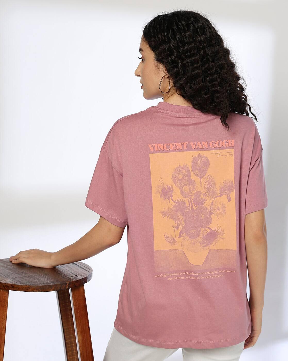 PINK OVERSIZED TEE, PINK, S