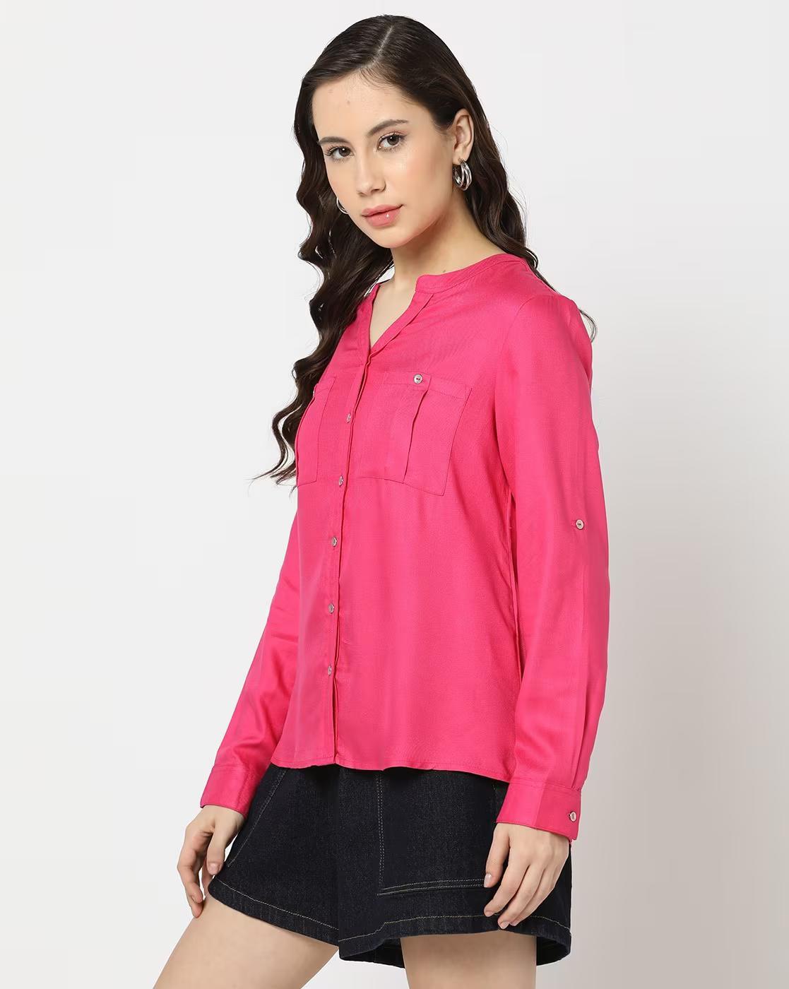 Women Button-Down Relaxed Fit Shirt