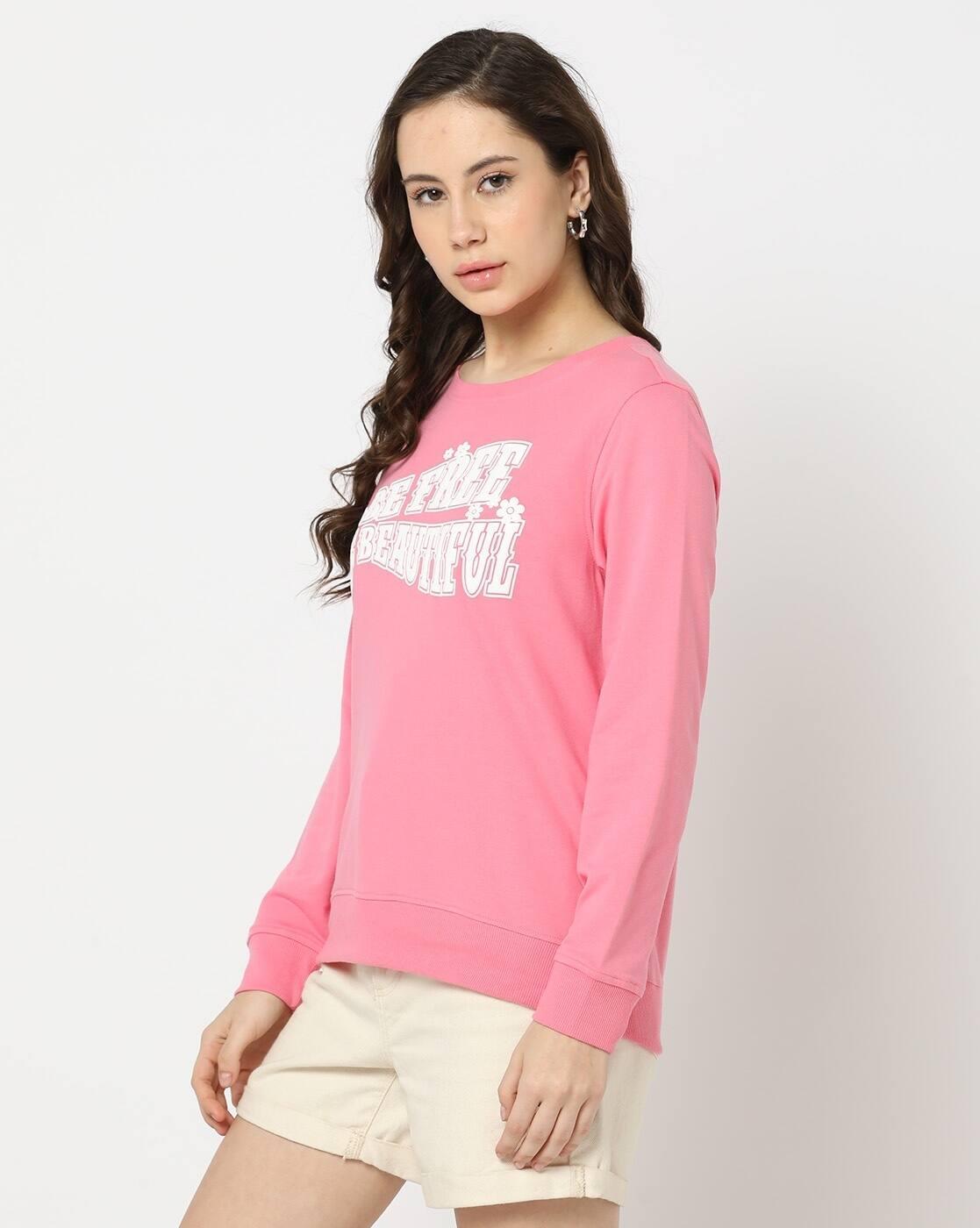 Women Typographic Print Relaxed Fit Sweatshirt