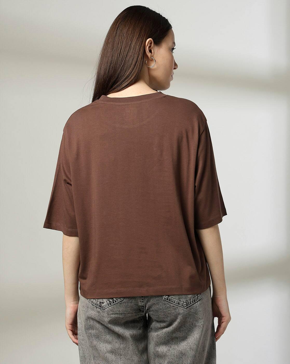 DNMX TSHIRTS, BROWN, M