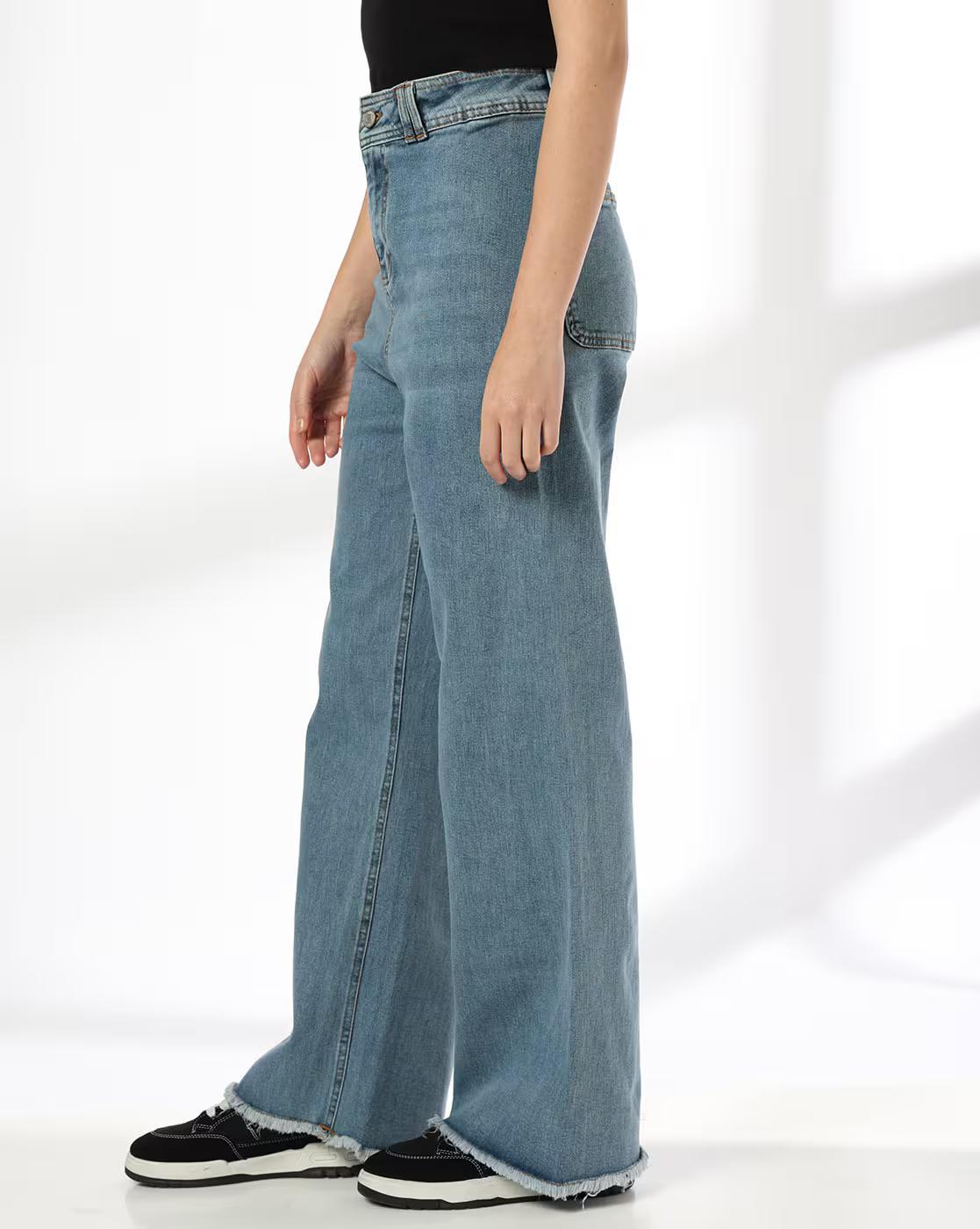 HIGH WAIST FULL LENGTH, MEDIUM BLUE