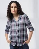 Yarn Dyed Y Notch Placket Shir, LILAC, M
