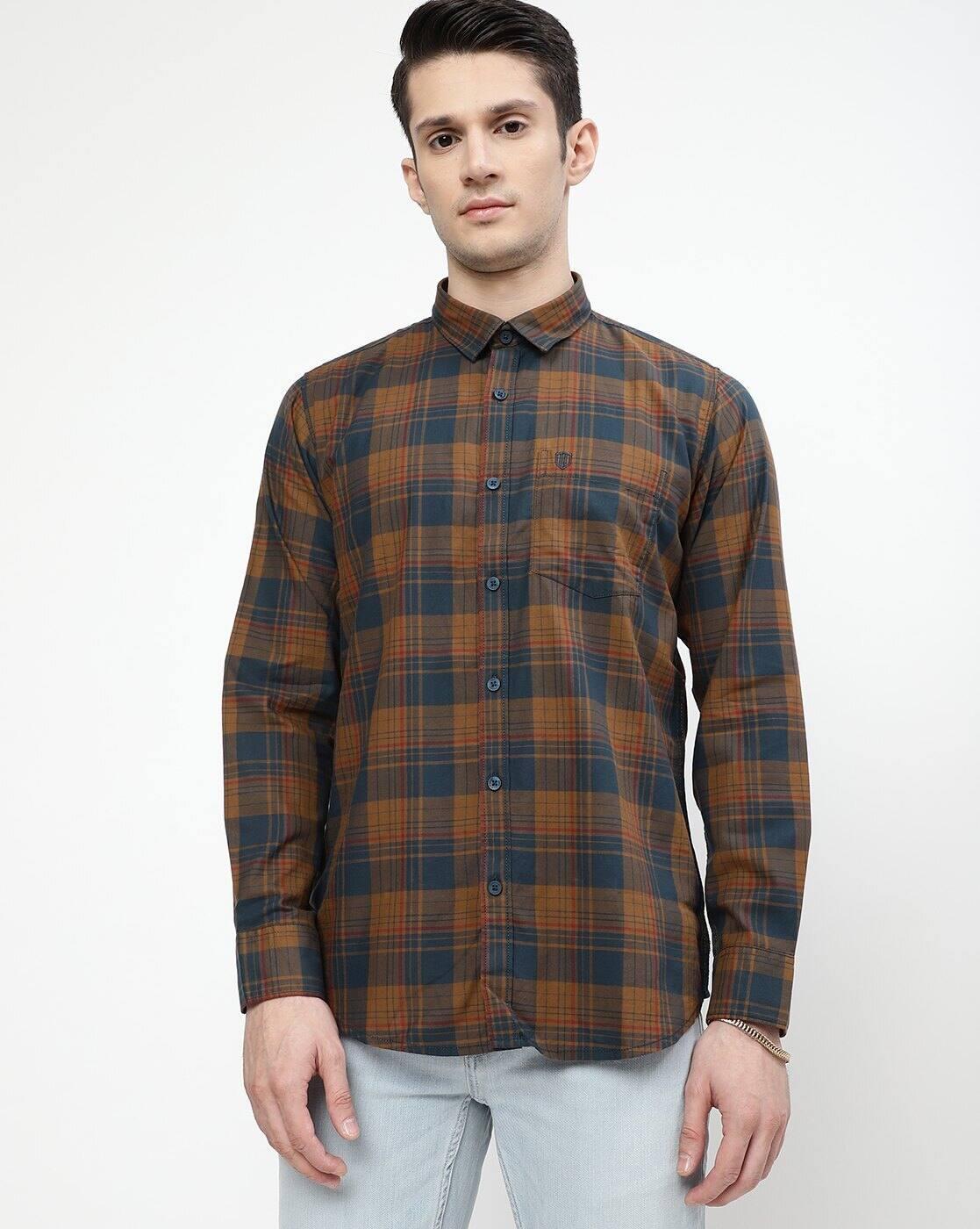 Checked Slim Fit Shirt