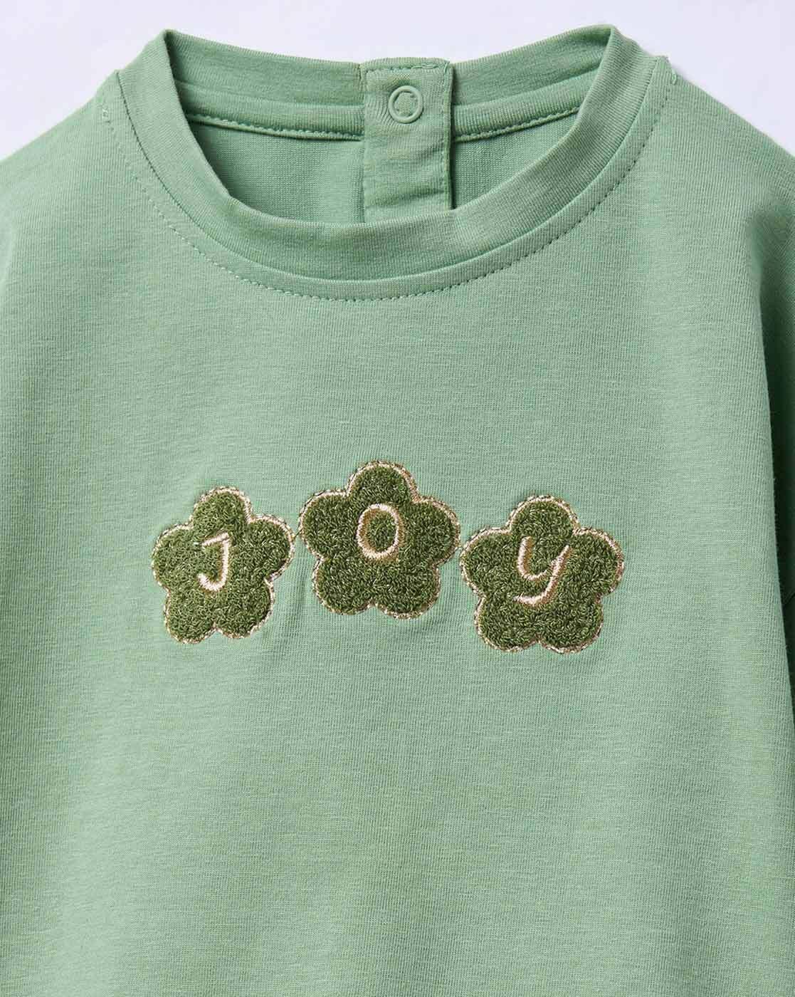 FULL SLEEVE 220 GSM WITH T, GREEN, 9-12M