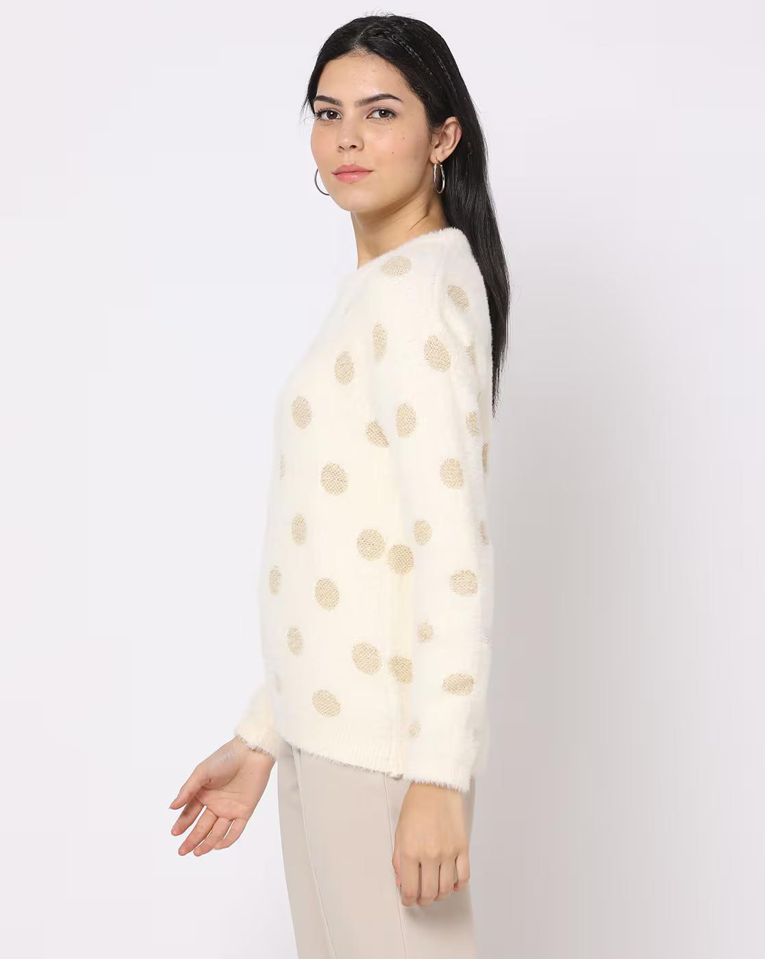 FIG SWEATERS, WHITE, XS