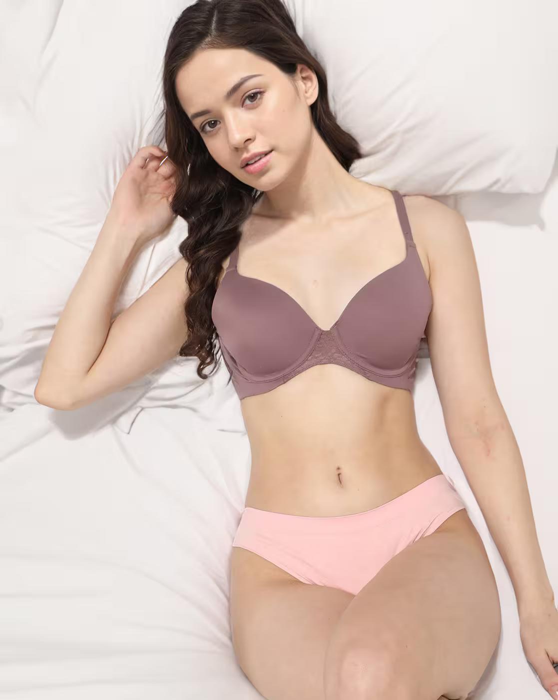 TS22 PW TSHIRT BRA, Mauve, 32B