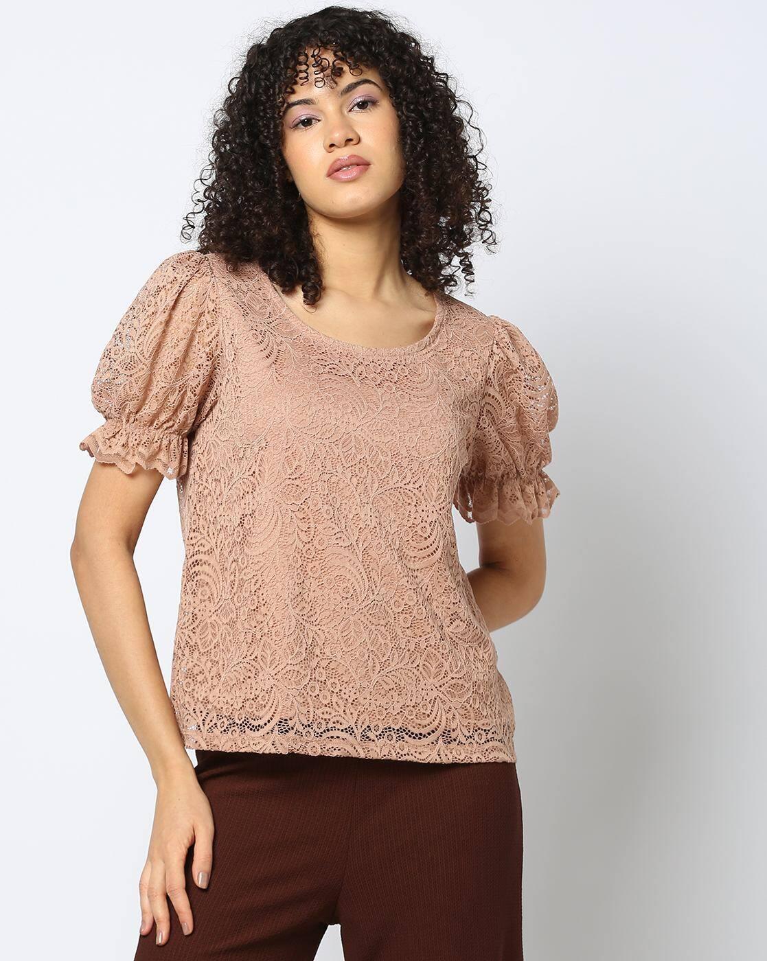 FIG TOPS, BROWN, XL