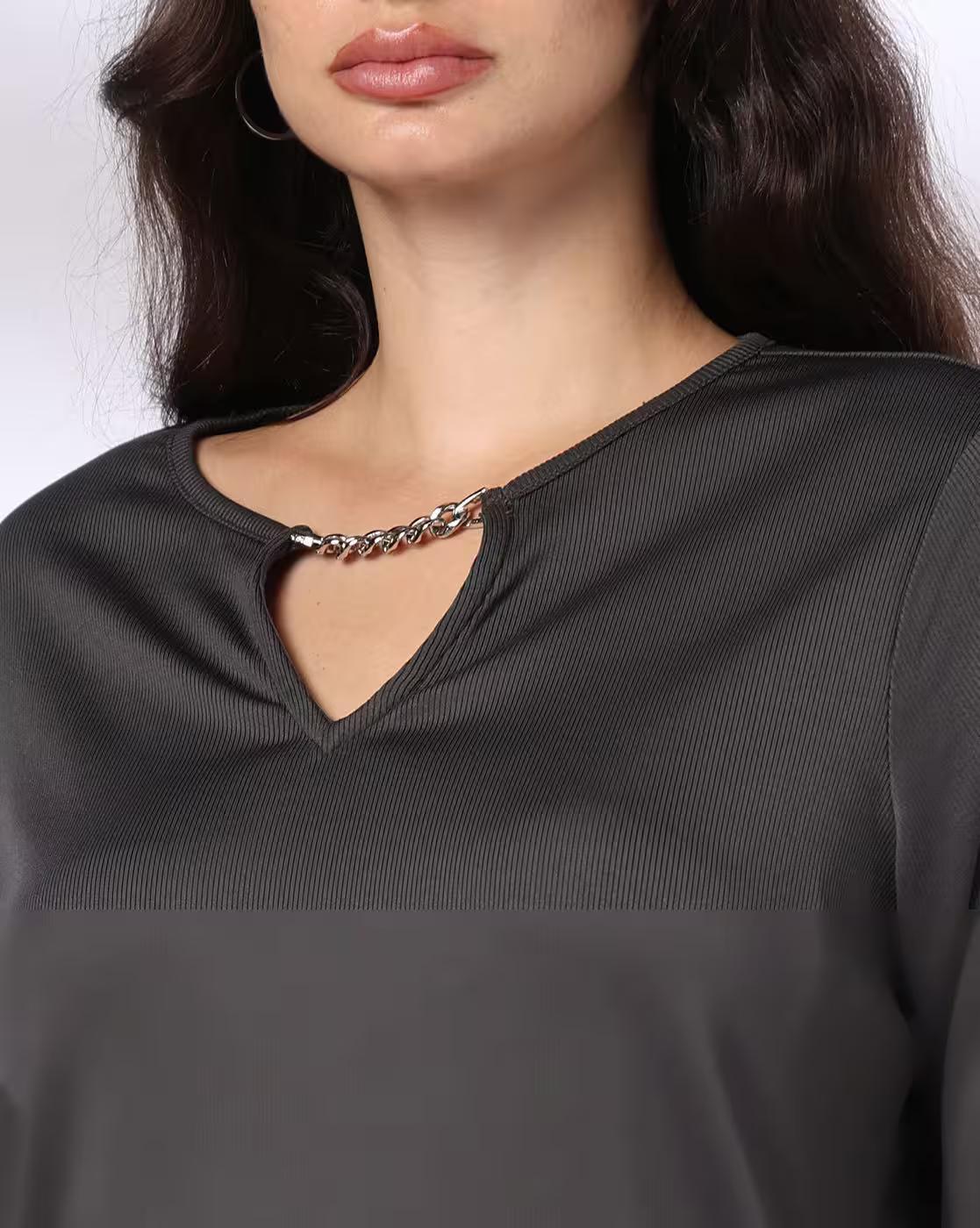 FIG TSHIRTS, CHARCOAL, S