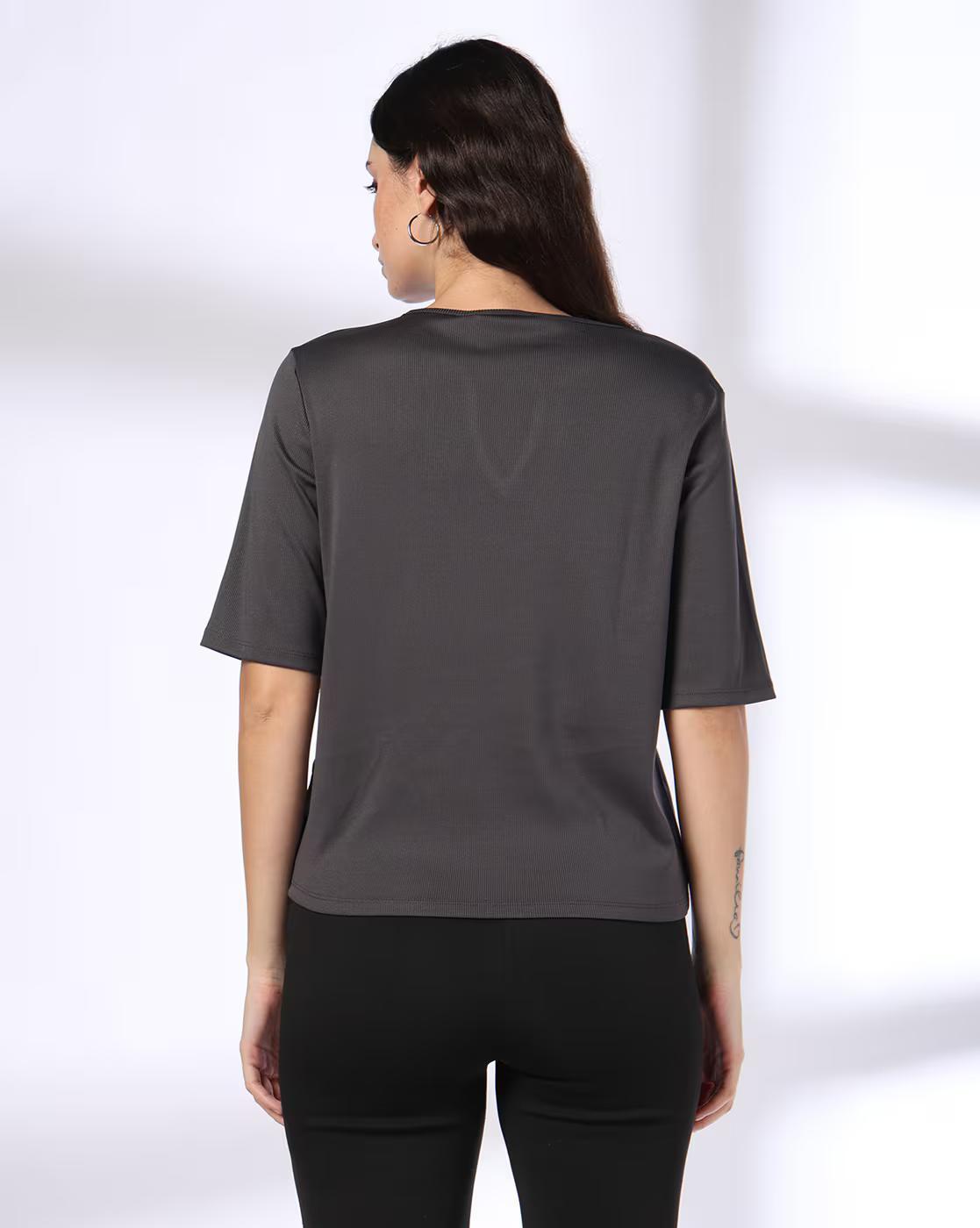FIG TSHIRTS, CHARCOAL, S