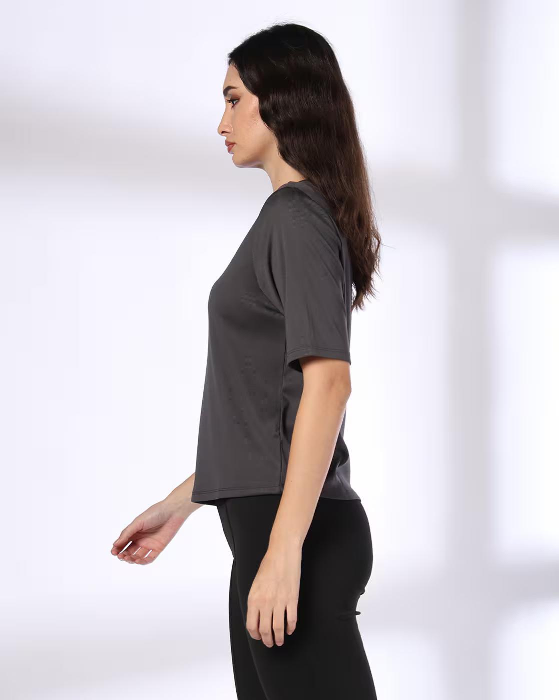 FIG TSHIRTS, CHARCOAL, S
