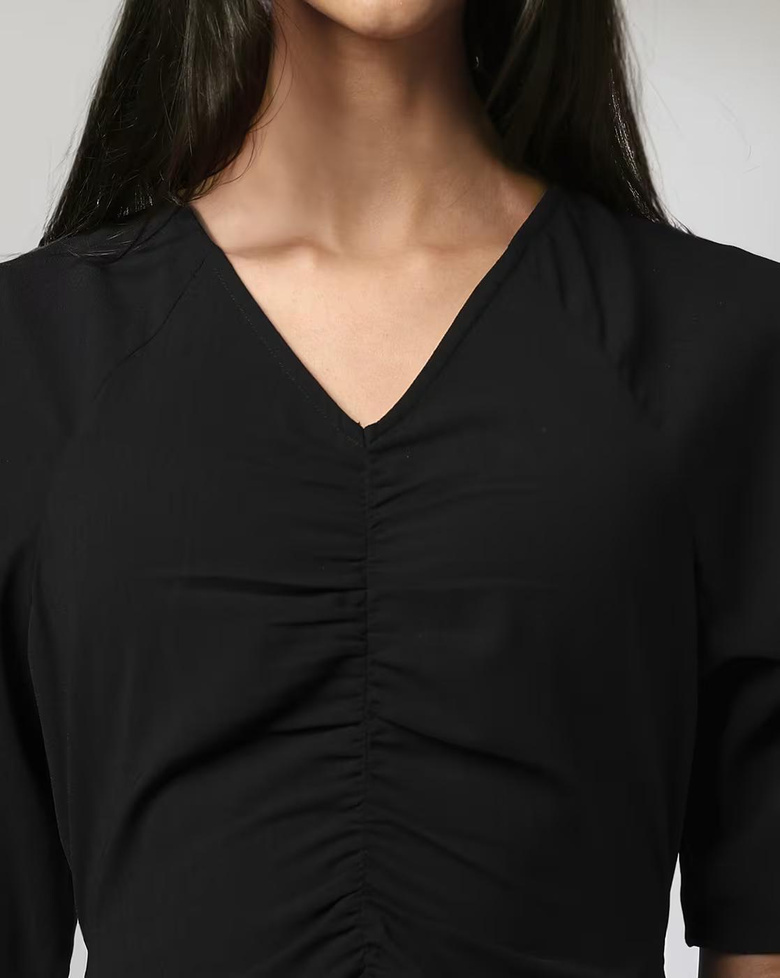 FIG DRESSES, JET BLACK, XXL
