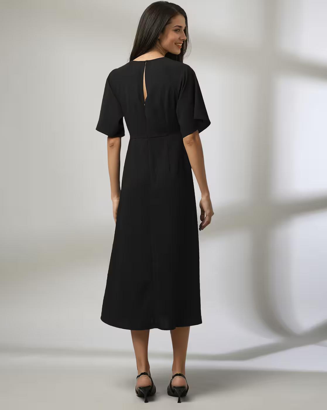 FIG DRESSES, JET BLACK, XXL