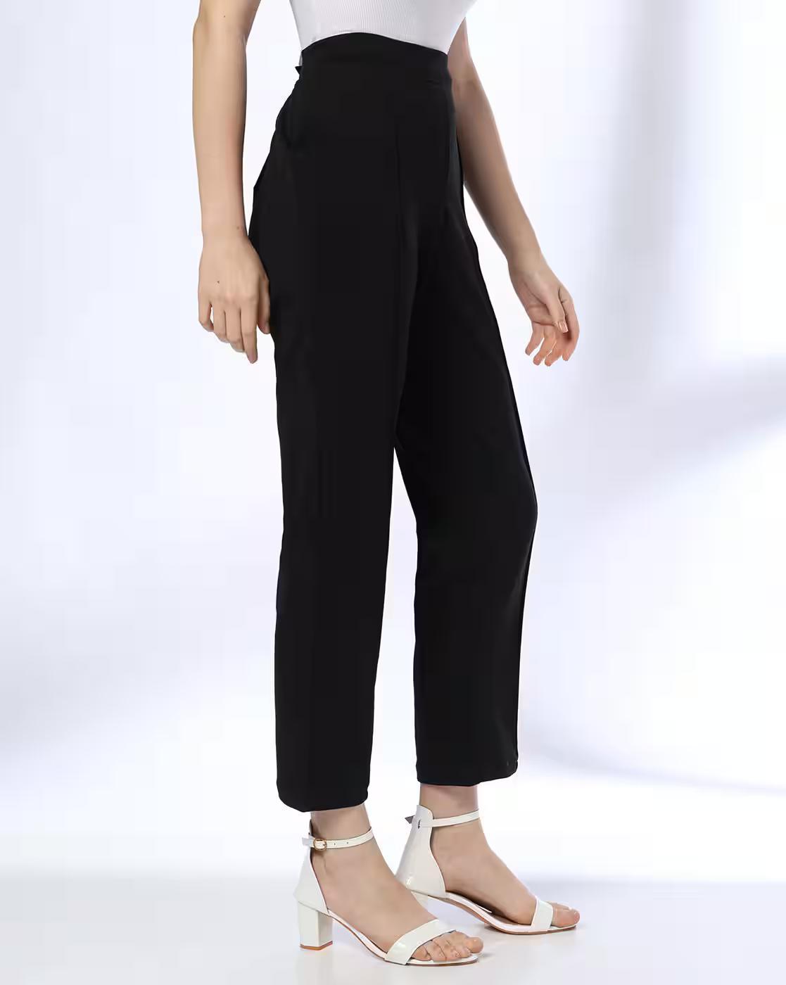 FIG TROUSERS, BLACK, XS