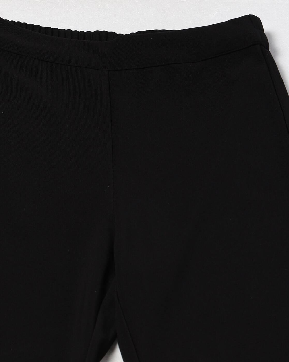 KICK FLARE PANTS, BLACK, L