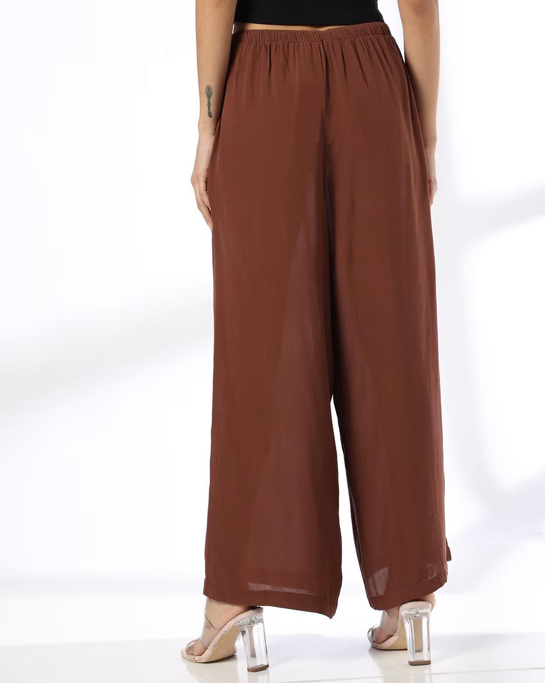 LIGHTWEIGHT TROUSER WITH TIE U, BROWN