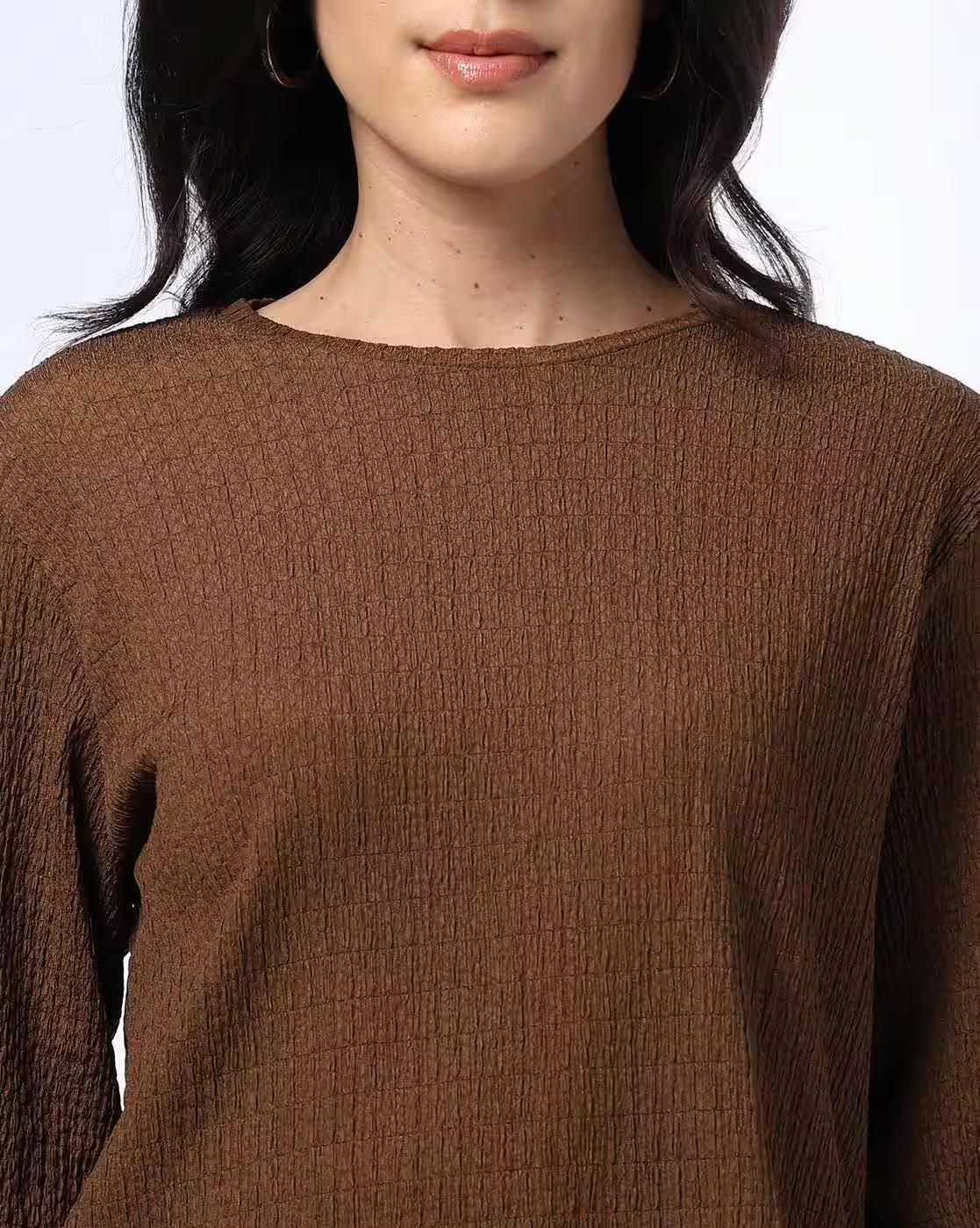 BALLOON SLEEVE SWEATSHIRT, OLIVE, L
