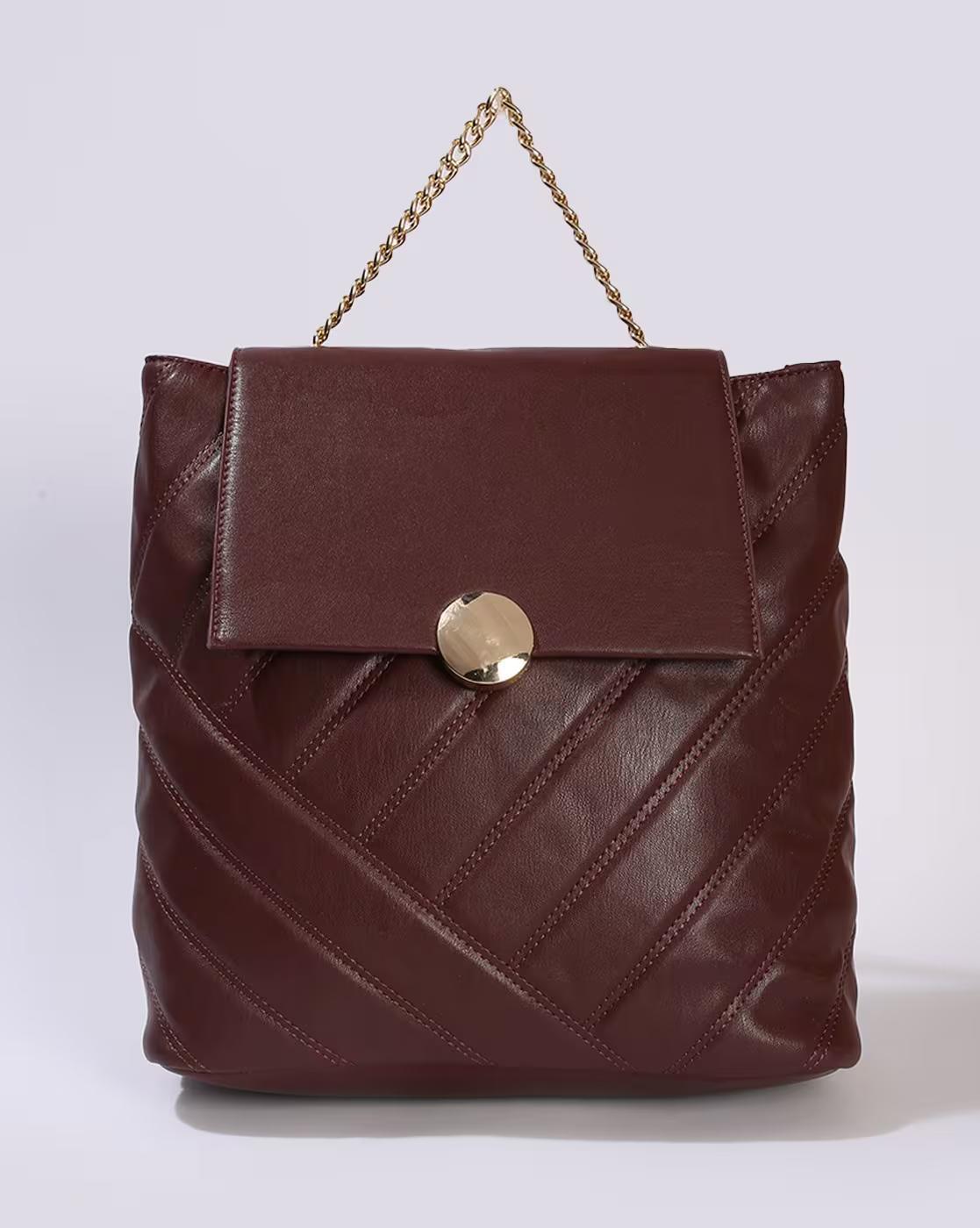 FIG AC APP HANDBAGS, BURGUNDY, FS