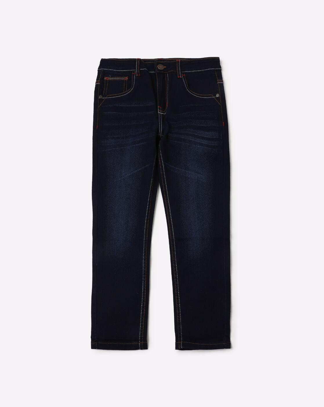 Lightly Washed Slim Fit Jeans