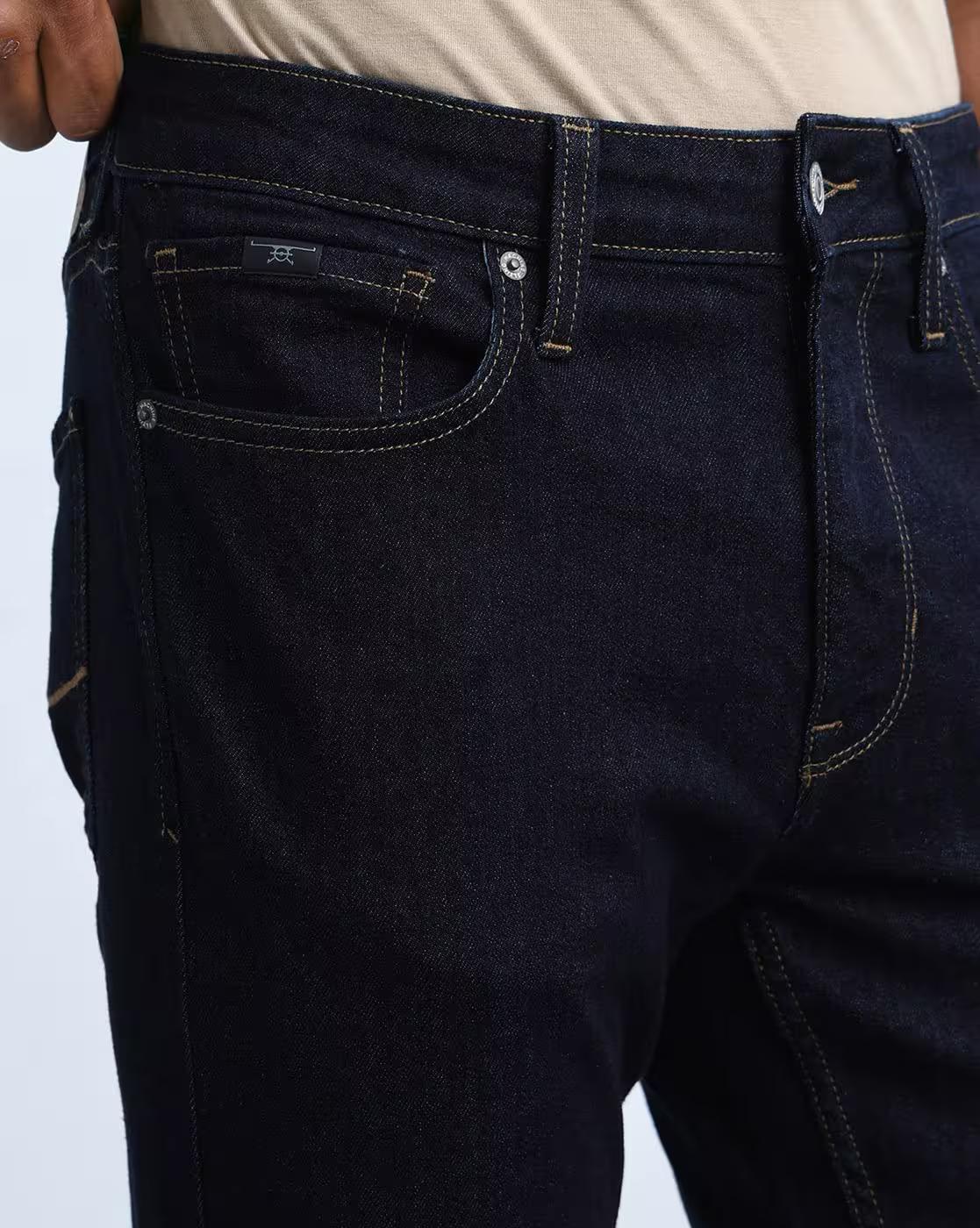 Men MJ Mankle Relaxed Tapered Fit Jeans