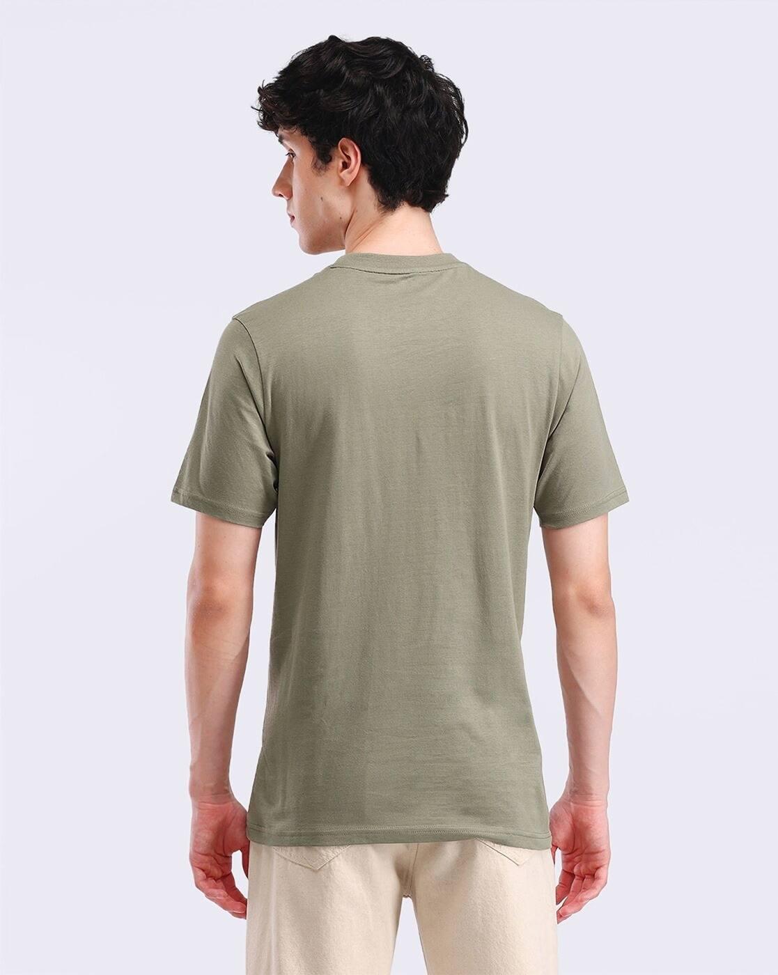 Men Printed Regular Fit Crew-Neck T-Shirt