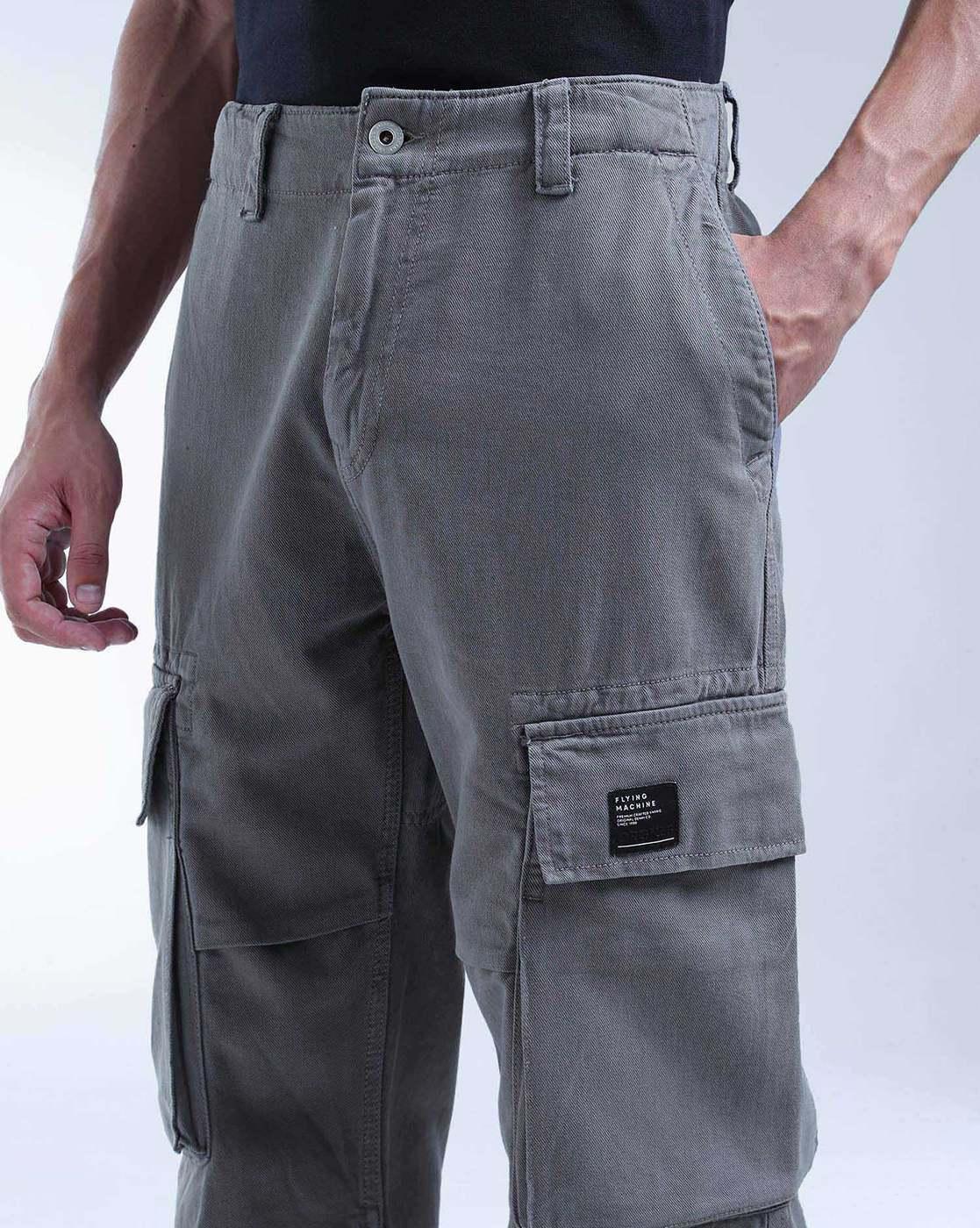 Men Cobain Loose Fit Mid-Rise Cargo Jeans