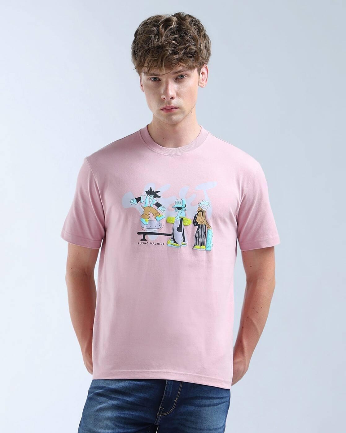 Men Printed Relaxed Fit Crew-Neck T-Shirt